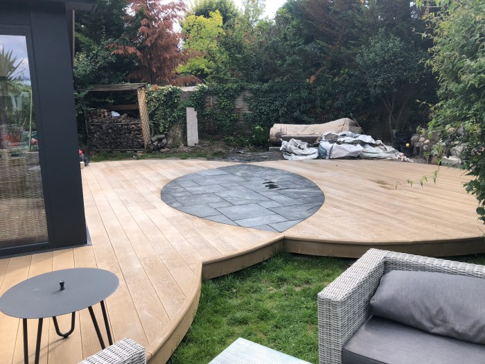 Haslingfield contemporary modern rear garden design and landscape